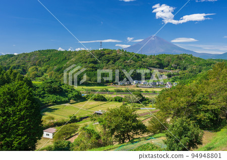 Takenoshita no Sato Scenery Mt.Fuji and Village Scenery 94948801