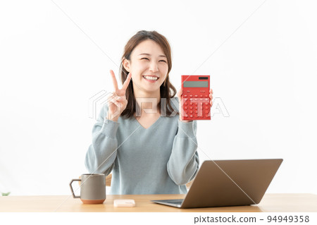 女性計算器 94949358