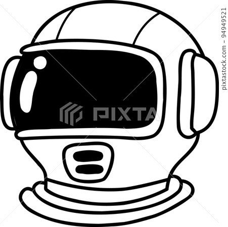 Hand Drawn astronaut hat illustration Hand Drawn astronaut hat illustration 94949521