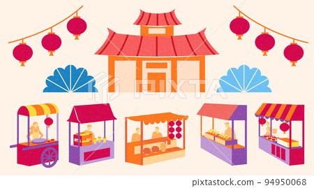CNY Market elements set 94950068