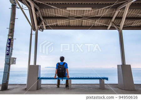 愛媛縣下灘站風景 94950616