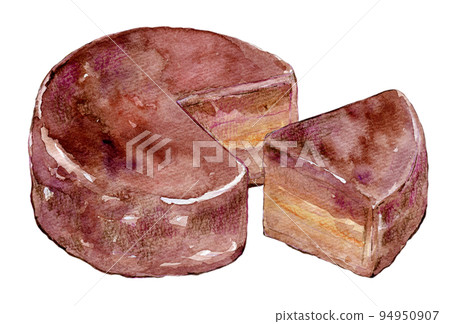 巧克力蛋糕水彩插圖 巧克力蛋糕水彩插圖 94950907