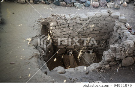 Ancient preinca nazca civilisation cemetery of Chauchilla, Nazca, Peru Ancient preinca nazca civilisation cemetery of Chauchilla, Nazca, Peru 94951979