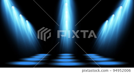 Vector Spotlights. Scene. Light Effects. Glow light effect. Vector illustration. 94952006