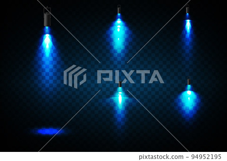Vector Spotlights. Scene. Light Effects. Glow light effect. Vector illustration. 94952195