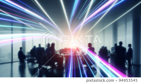 Communication image with people working in the office 94953545