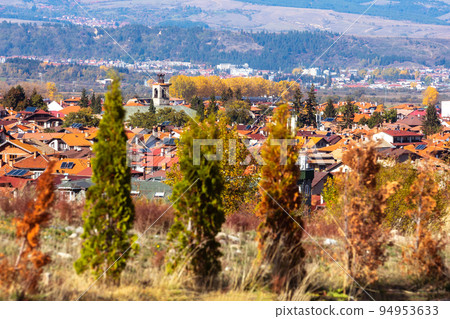 Bansko, Bulgaria, town autumn panorama 94953633