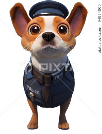 Puppy who wants to be a dog policeman Puppy who wants to be a dog policeman 94954009