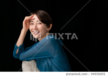 Female black background Female black background 94956891