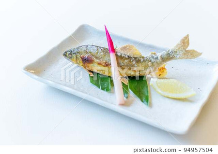Salt-grilled sweetfish Salt-grilled sweetfish 94957504