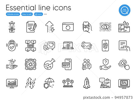 Recovery internet, Refresh mail and Dollar rate line icons. Collection of Energy growing, Dating chat, Winner podium icons. Chemistry lab, Video conference, Heart web elements. Vector Recovery internet, Refresh mail and Dollar rate line icons. Collection of Energy growing, Dating chat, Winner podium icons. Chemistry lab, Video conference, Heart web elements. Vector 94957873