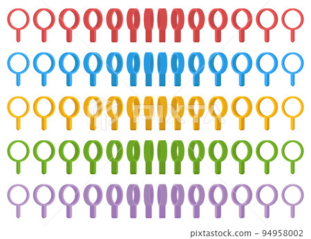 Location pointer pin icon vector set. GPS location pin 94958002
