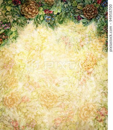 Merry Christmas card.  Greeting card for winter holidays. 94958700