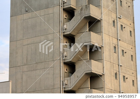 Image of exposed concrete on the outer wall Image of exposed concrete on the outer wall 94958957
