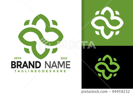 Infinity Leaf Logo Design, brand identity logos vector, modern logo, Logo Designs Vector Illustration Template 94959232