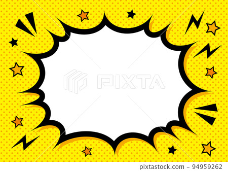 黃色爆炸點框美漫素材 94959262