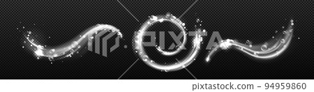 Clean detergent wave and soap swirl, light effect 94959860