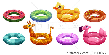 Inflatable rubber rings for swim in pool or sea 94960077