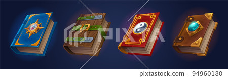 Old mystic books of magic spells 94960180