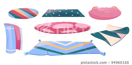 Set of carpets or rugs, floor covering design 94960188