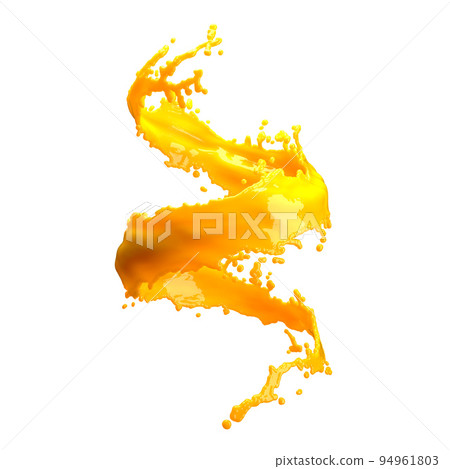 orange juice splash isolated on white background orange juice splash isolated on white background 94961803
