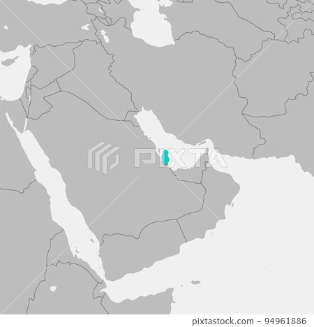 Qatar and surroundings of the Arabian Peninsula map/map (no text) Qatar and surroundings of the Arabian Peninsula map/map (no text) 94961886