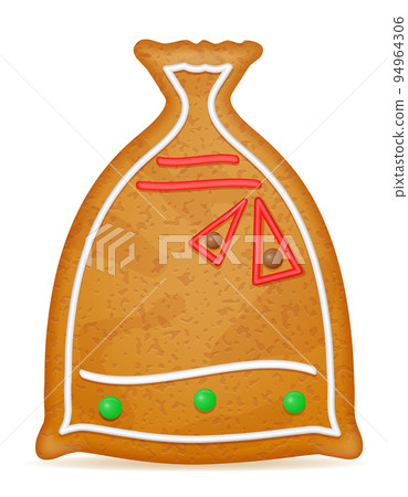 christmas gingerbread cookies for new year's holiday celebration vector illustration 94964306