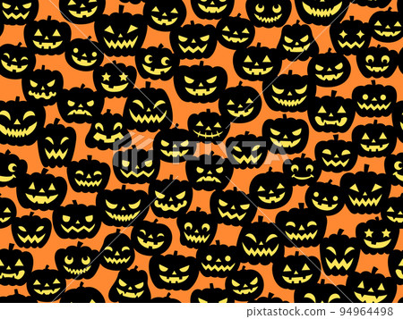 Halloween pumpkin pattern background Halloween pumpkin pattern background 94964498