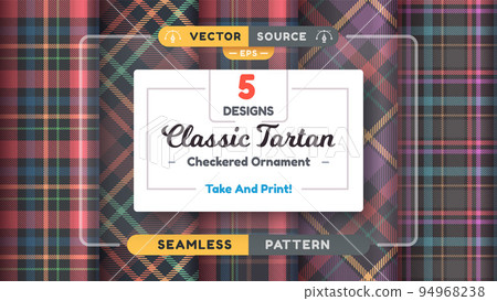 Tartan seamless pattern, merry christmas texture, checkered scottish fabric Tartan seamless pattern, merry christmas texture, checkered scottish fabric 94968238