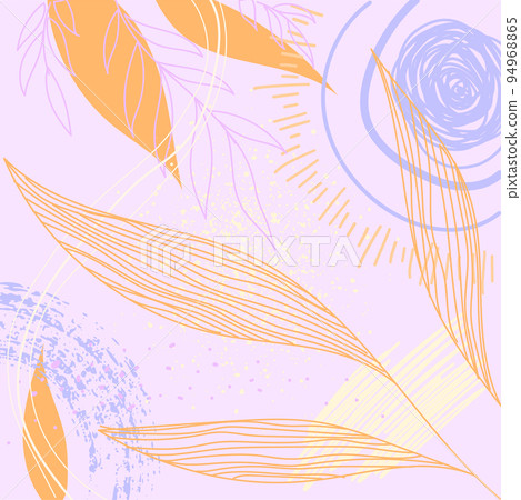 Floral pattern summer background with flowers, leaves. Floral pattern summer background with flowers, leaves. 94968865