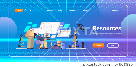 businesspeople analyzing resources statistics data carbon credit concept responsibility of co2 emission environment strategy 94968889