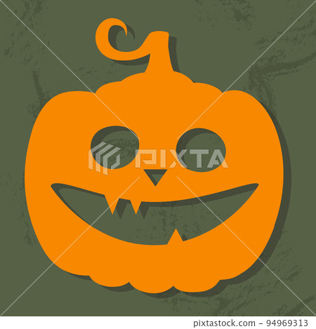 Design of creepy Halloween pumpkin icon. Jack-o-lantern.Vector Design of creepy Halloween pumpkin icon. Jack-o-lantern.Vector 94969313