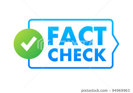 Fact check. Concept of thorough fact-checking or easy compare evidence. Vector stock illustration. Fact check. Concept of thorough fact-checking or easy compare evidence. Vector stock illustration. 94969963