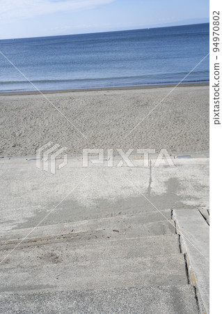 神奈川縣片瀨西浜/隈沼海灘海灘風景 94970802