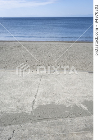 神奈川縣片瀨西浜/隈沼海灘海灘風景 神奈川縣片瀨西浜/隈沼海灘海灘風景 94970803