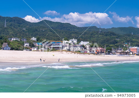 【靜岡縣】伊豆白濱海岸，美麗的翠綠海灘 94973005