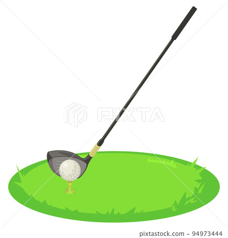 司機和高爾夫球與草坪 94973444