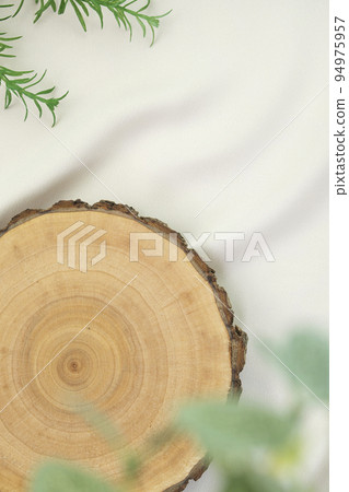 wooden stand for product photography background 94975957