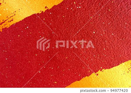 Traditional Japanese paper vermilion and gold design pattern 94977420