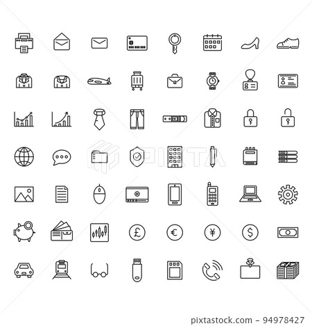 迷你商務圖標集 94978427