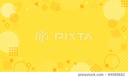 Geometric pattern stylish abstract background frame yellow wide Geometric pattern stylish abstract background frame yellow wide 94980682