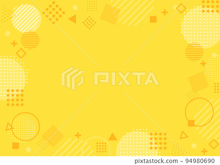 Geometric pattern stylish abstract background frame yellow horizontal Geometric pattern stylish abstract background frame yellow horizontal 94980690