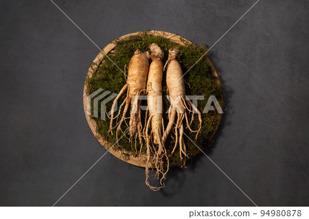 oriental, medicinal root plant, fresh ginseng 94980878