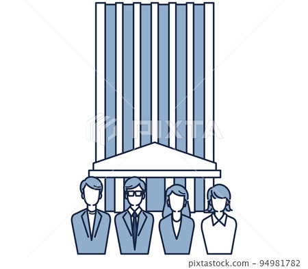 office building and people working there 94981782