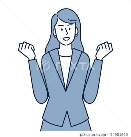 支持努力工作的人的職業女性 94981830