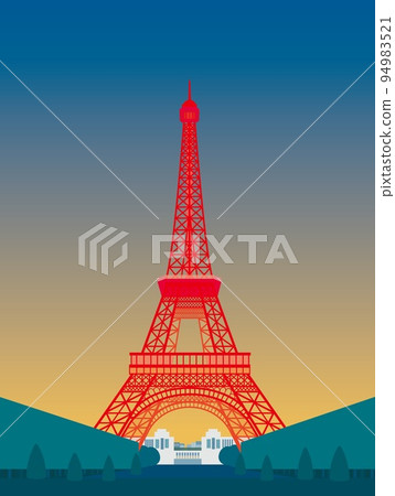 Eiffel Tower tour eiffel Paris paris evening view 94983521