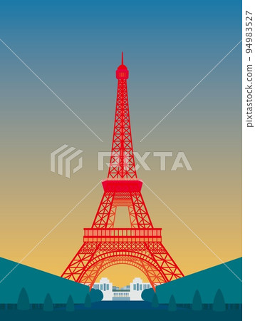 Eiffel Tower tour eiffel Paris paris evening view 94983527