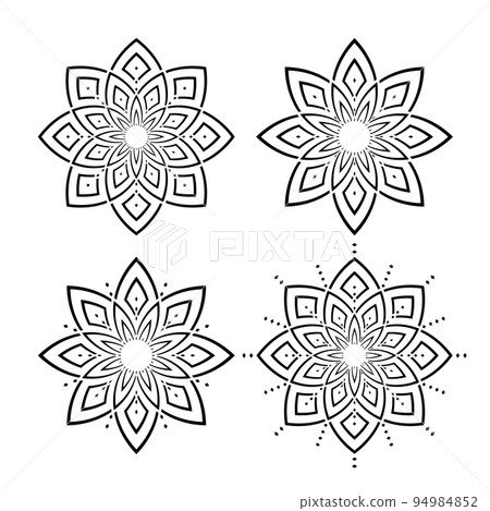 Abstract Decorative Circle Pattern.s. Round Design Elements. 94984852