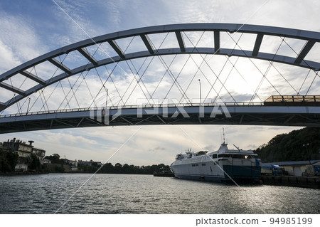 Gonoura Bridge, a landmark of Gonoura Port on Iki Island Gonoura Bridge, a landmark of Gonoura Port on Iki Island 94985199