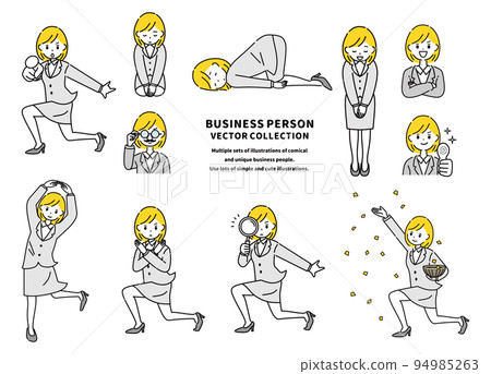 Set of business women 94985263